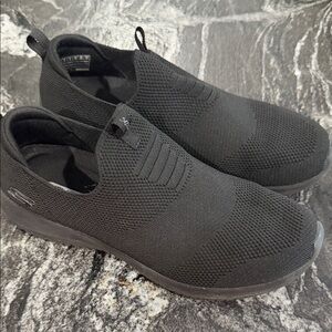 Skechers Women’s Slip-On Knit Sneaker - Black